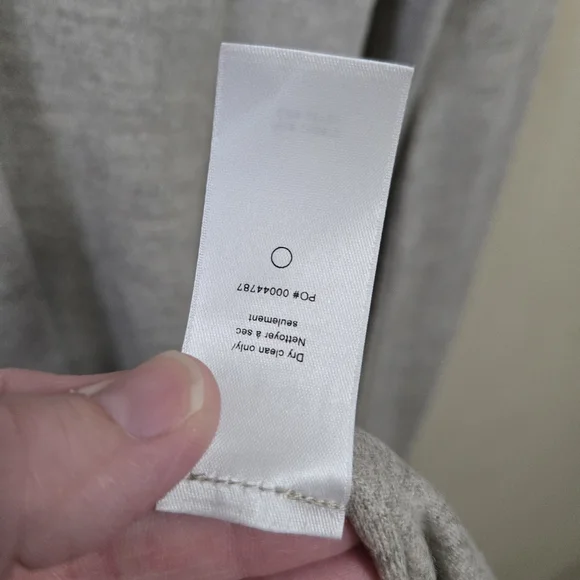 RAG & BONE Yan Japenses Wool Long-Sleeve Midi Dress Sz Small Heather Minimalist - Picture 8 of 15